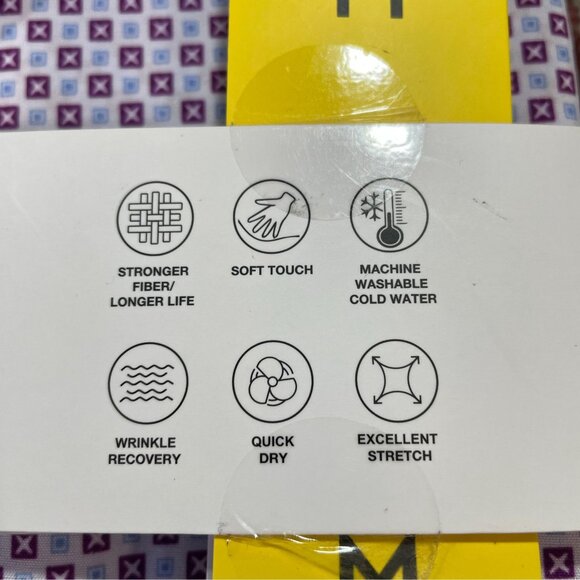 Nick Graham Mens Shirt Medium Purple Geometric Summer Travel Coastal Soft Touch - Picture 11 of 11